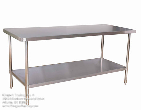 Stainless Steel 24" x 36" Table With or Without Backsplash KTI - Food Service Supply