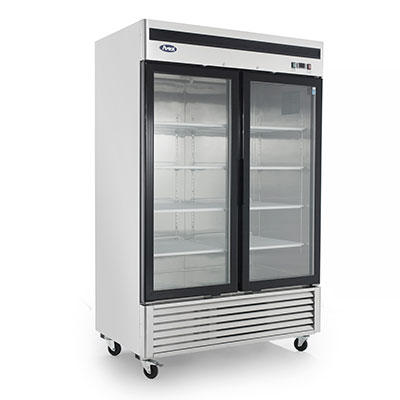 Atosa, 2 Door Freezer Merchandiser S/S - Food Service Supply