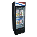 Atosa, 1 Door Refrigerator Merchandiser 11.1 cu. ft. Black - Food Service Supply
