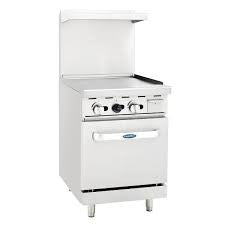 Atosa 24" Range with 24" Griddle and Oven - Food Service Supply