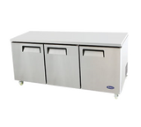 Atosa 72" Undercounter Refrigerator 3 Doors MGF8404GR - Food Service Supply